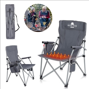 Heated chair with carrying bag